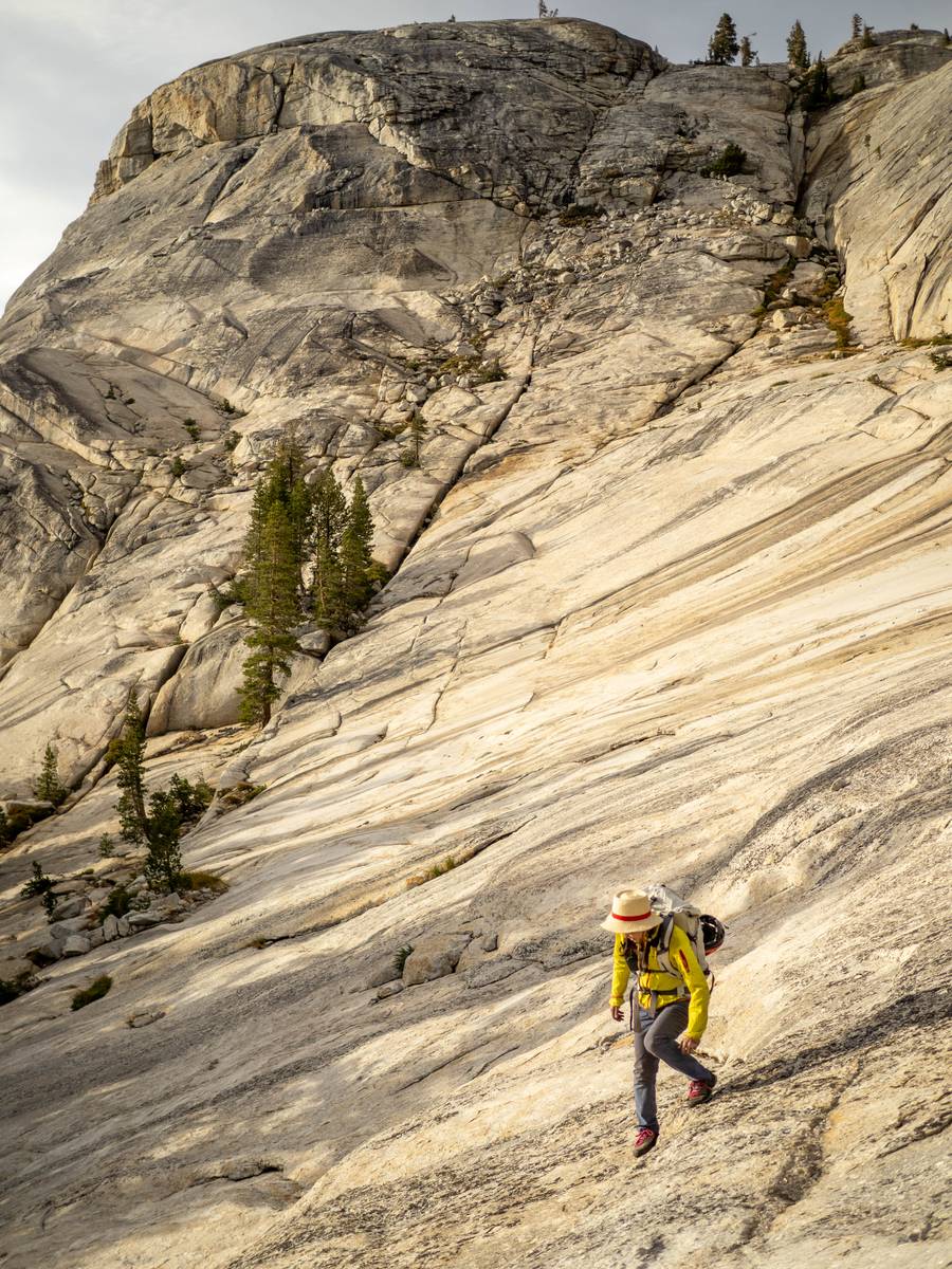 Asa descending from West Farthing Wall