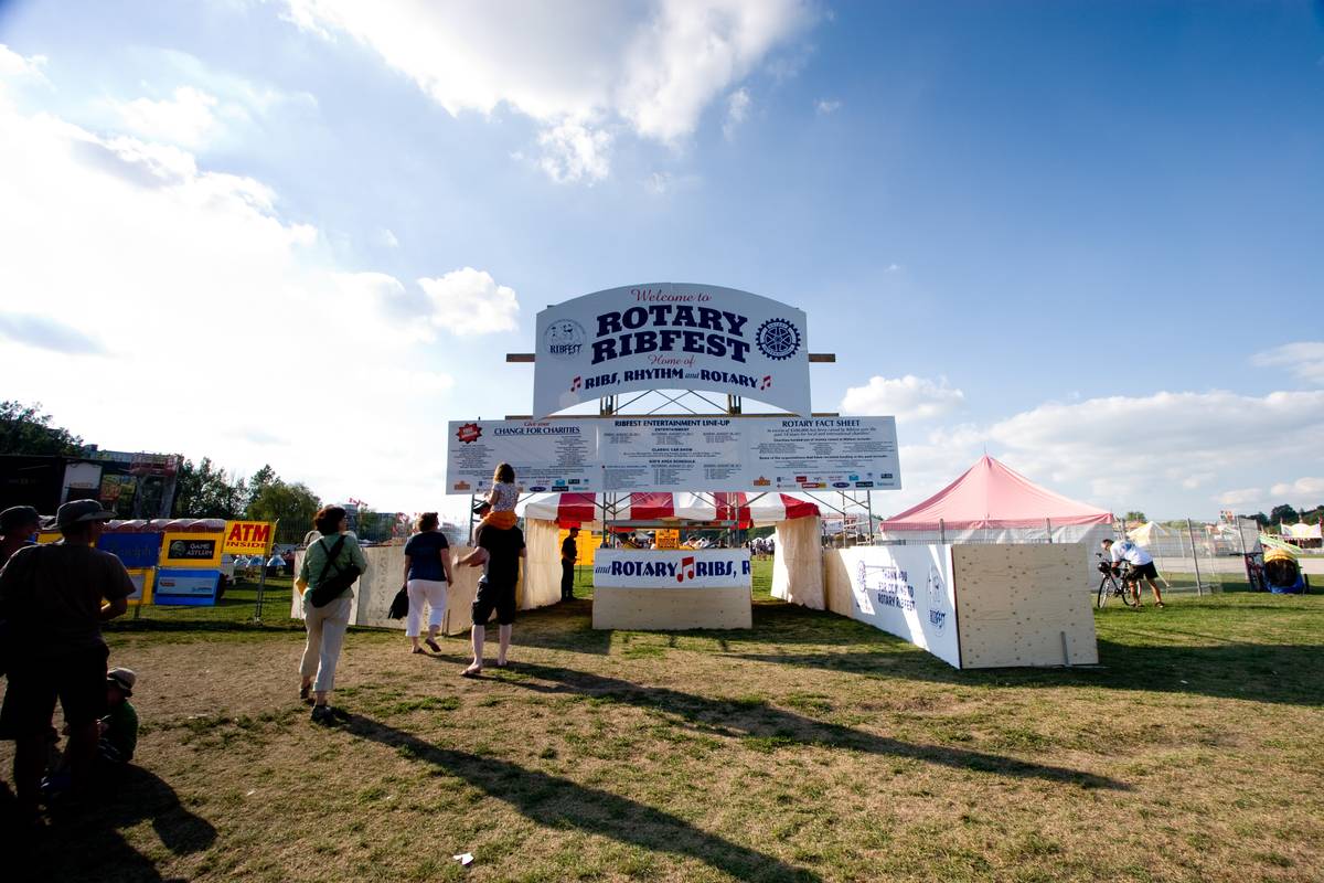 The entrance to Guelph Ribfest 2011