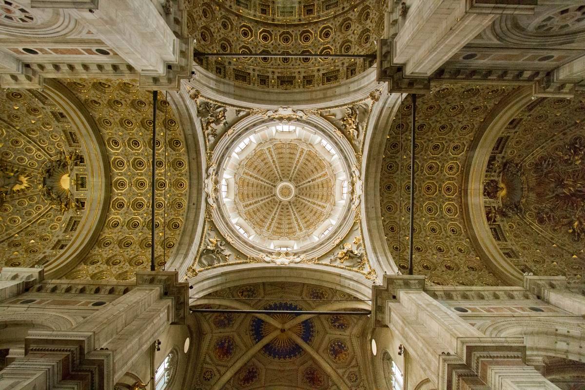 Detail on the dome of the cathedral.