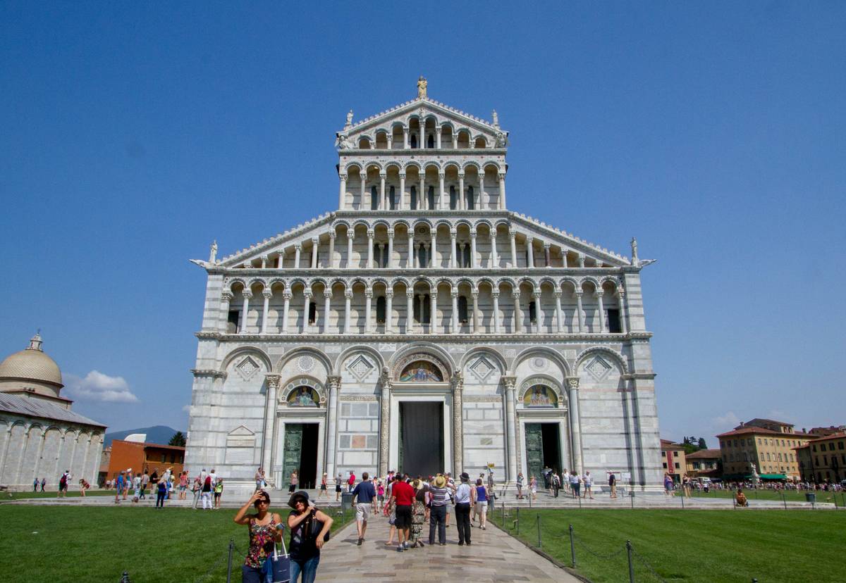 Front view of the cathedral