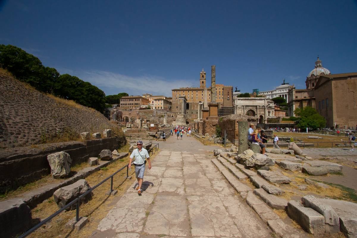A street at the Roman Forum