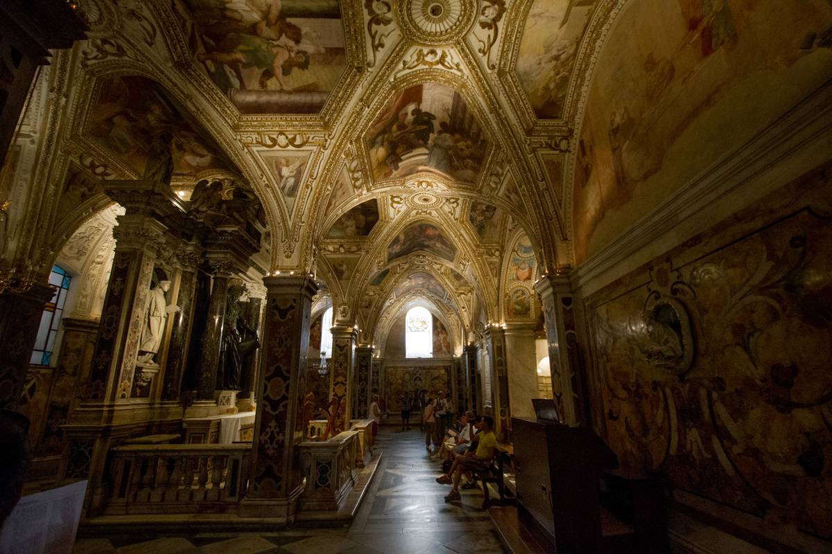 Inside the Amalfi Cathedral