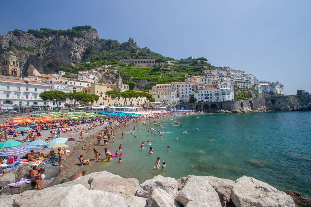 A beach at Amalfi