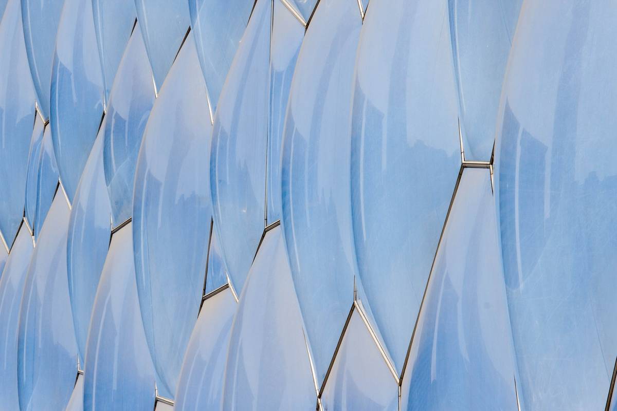 Detail of the Beijing National Aquatics Center.