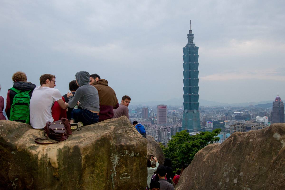 Taipei 101 as seen from the Elephant Hill.