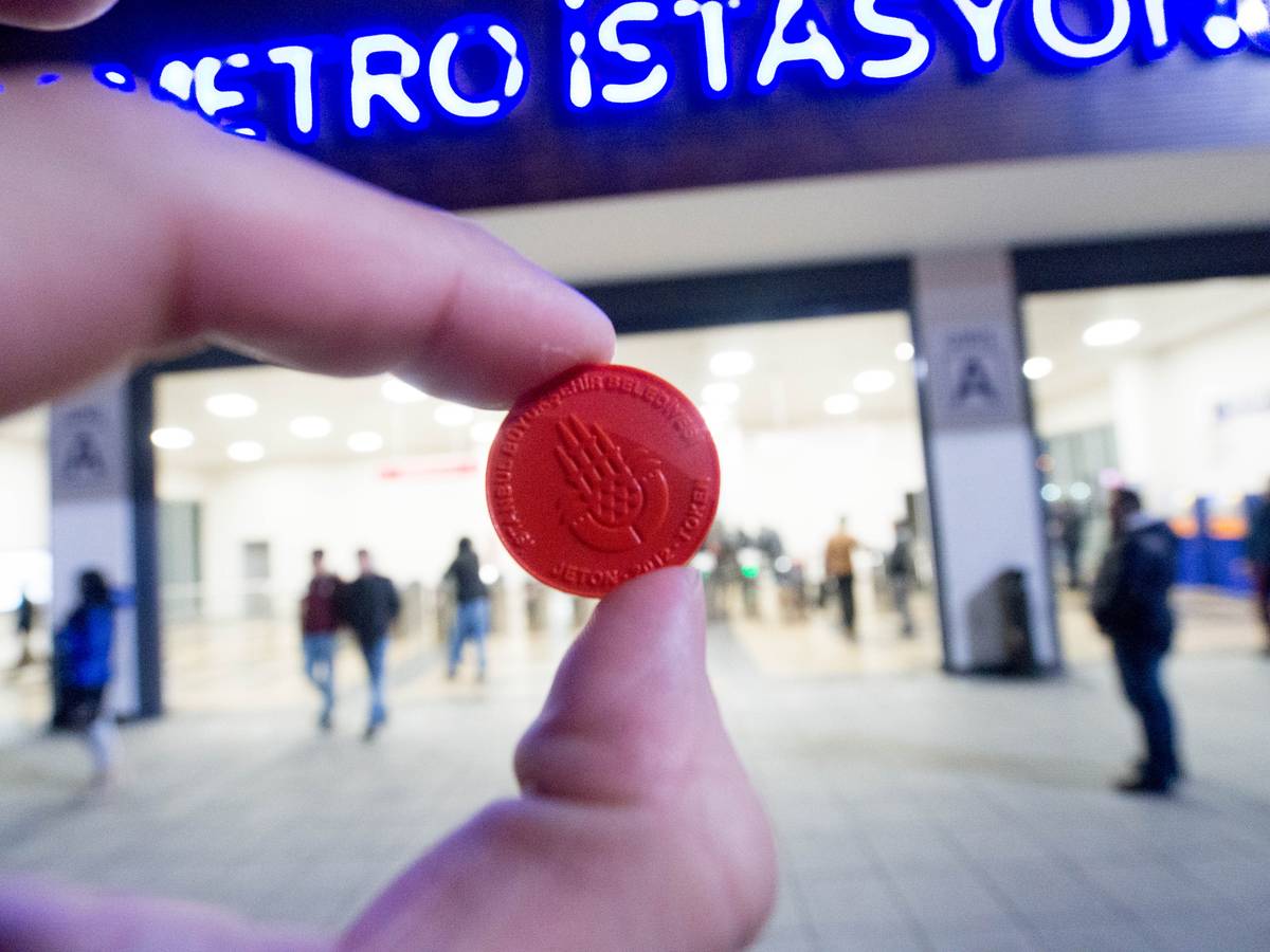 Token for the Istanbul transit system.