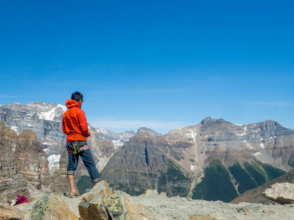 Reaching the top of Sentinel Pass