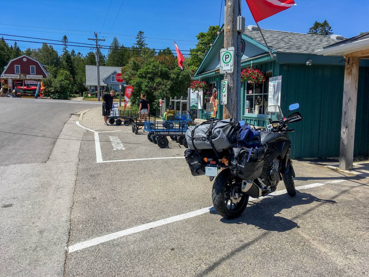 Bought a CB500X and took it camping