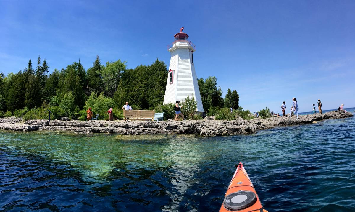 Can't miss the kayaking at Bruce Peninsula
