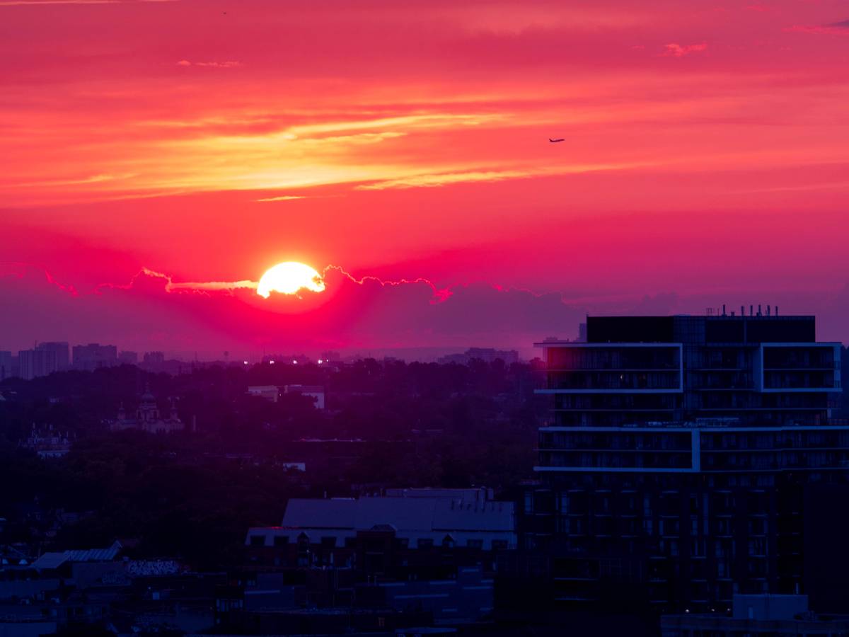 A nice sunset marks the waning of summer
