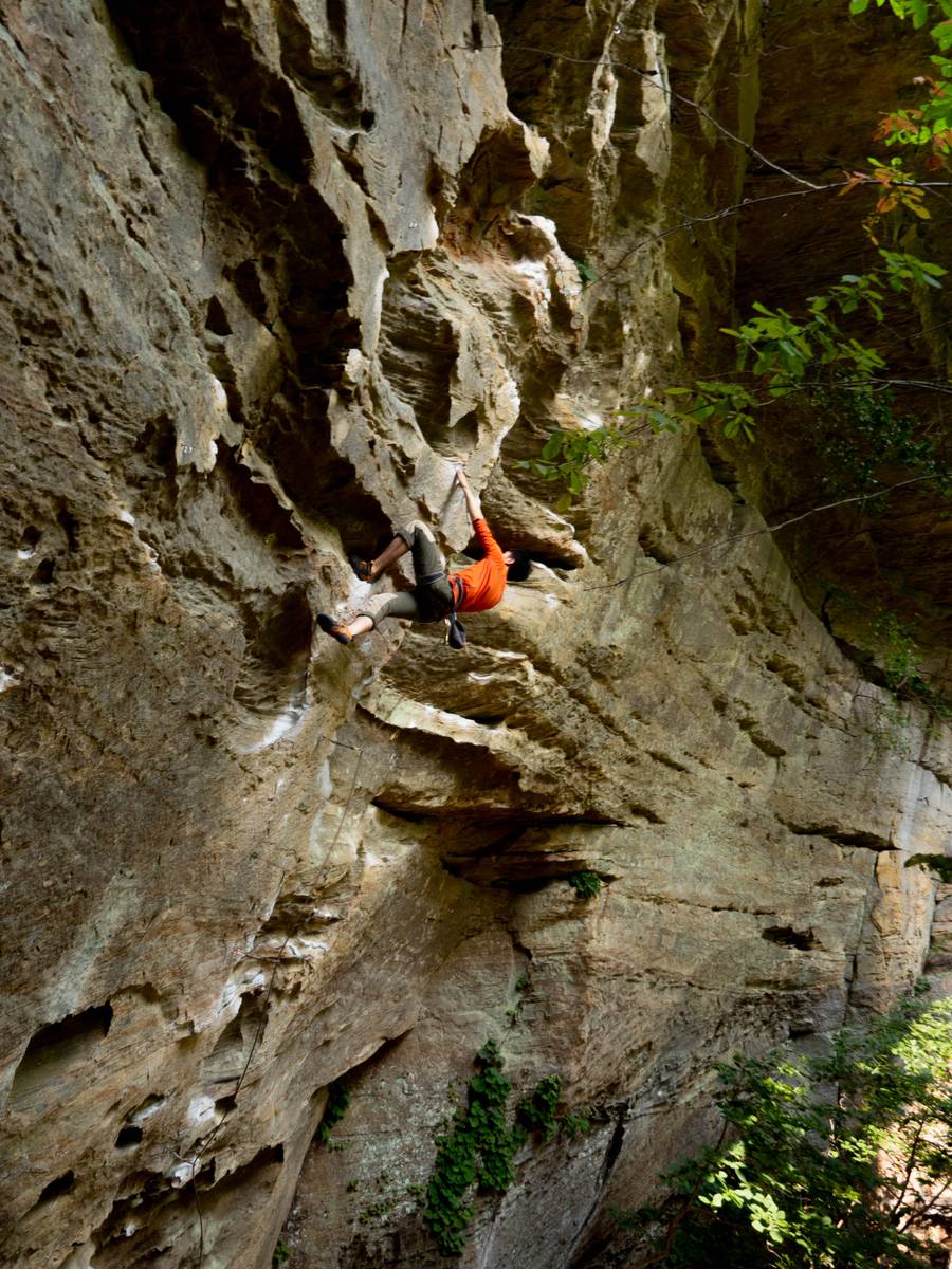 My first hangdog ascent of a 5.12 (arguably)