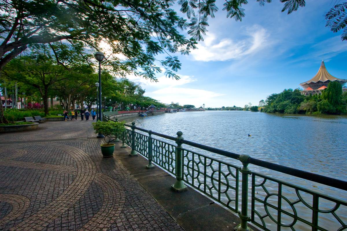 The riverfront.