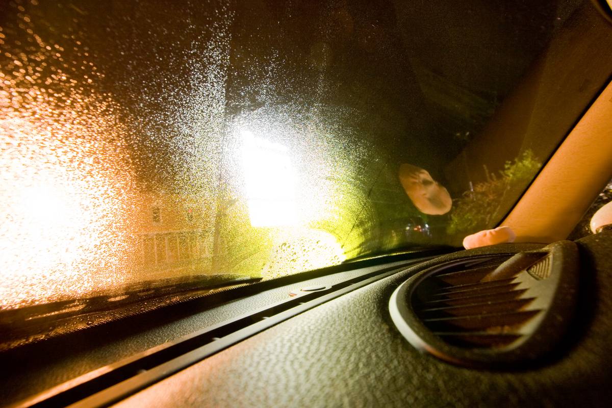 Camera placed on the top of the dashboard