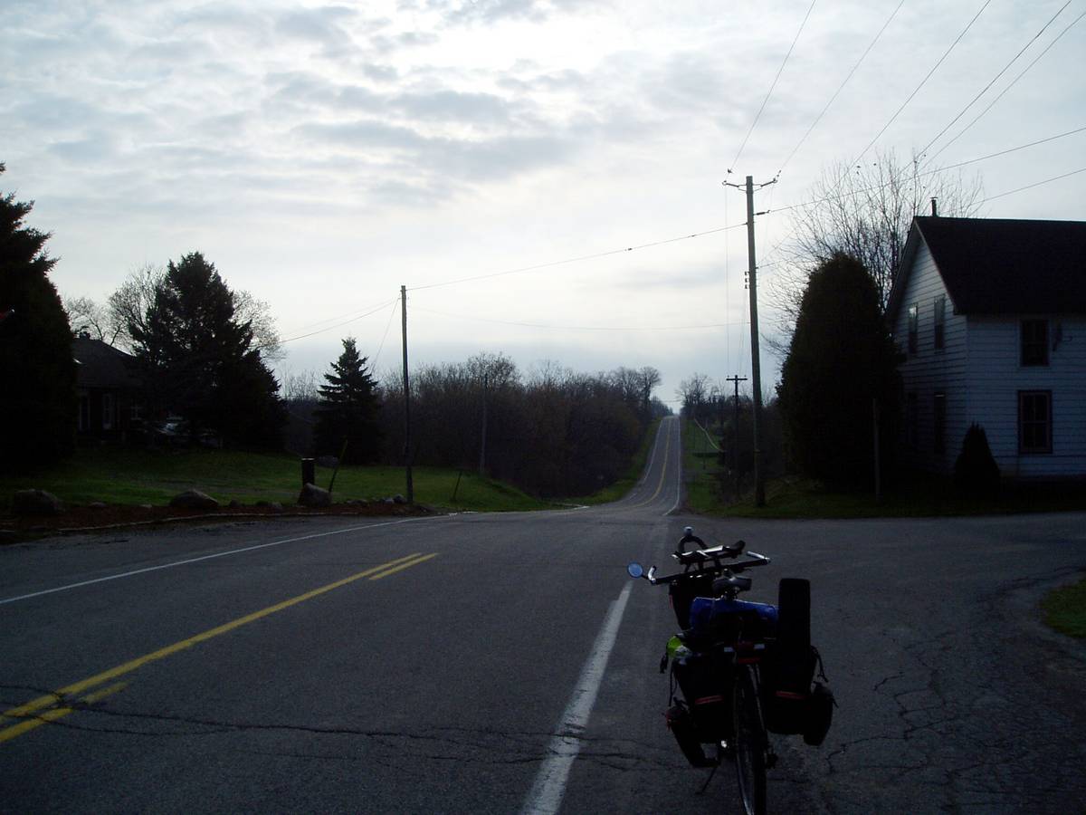 On the way to Long Point Provincial Park