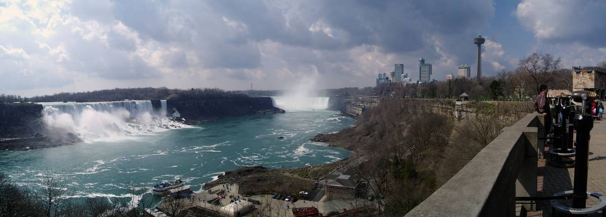 A cloudy day at Niagara Falls