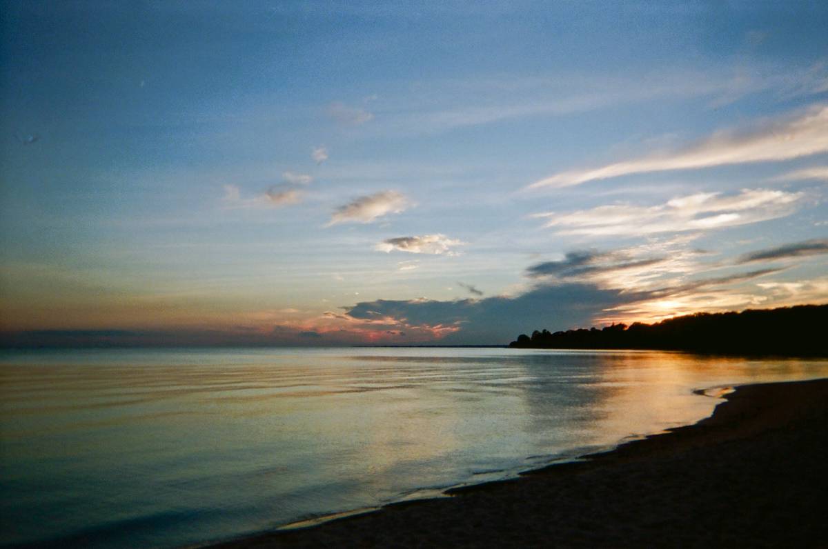 Leamington Beach sunset