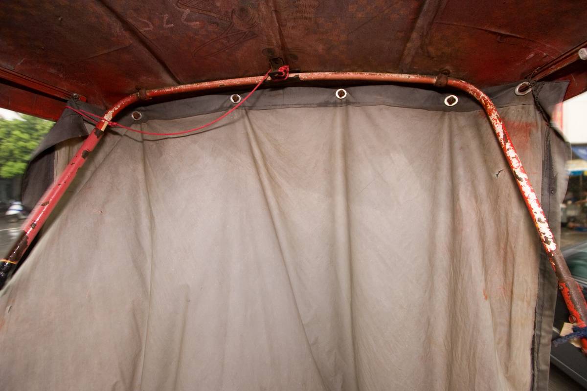 Inside a tricycle