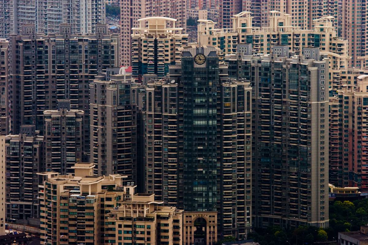 Dense residential towers